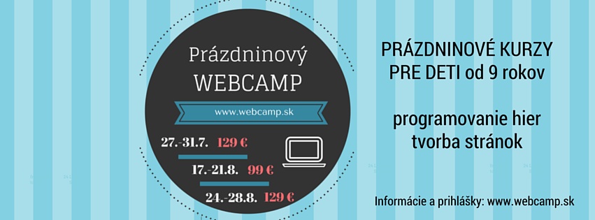 Pripravujeme prvý žilinský Webcamp pre deti!