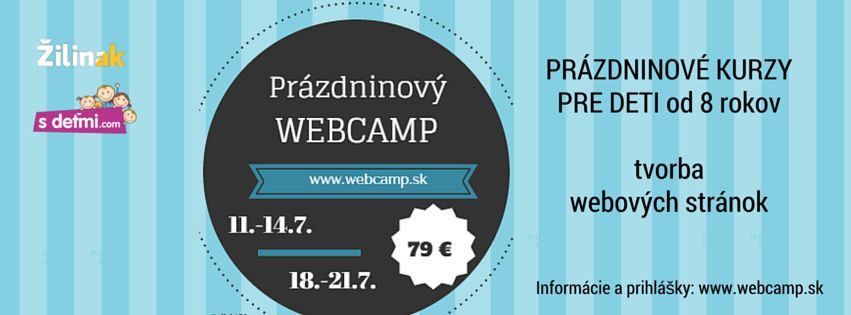 Prázdninový Webcamp – tvorba stránok pre deti