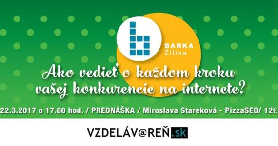 Sledovanie konkurencie - Internetová akadémia v Žiline
